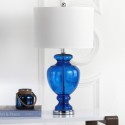 Safavieh Morocco Navy 27-inch H Glass Table Lamp - Set of 2 (LIT4052D-SET2)