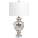 Safavieh Morocco Mercury 27-inch H Glass Table Lamp Set of 2 - Silver/Ivory (LIT4052E-SET2)