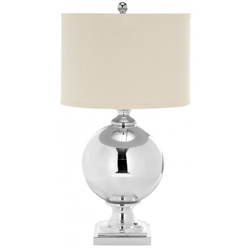 Safavieh Alcott 28-inch H Mercury Glass Table Lamp - Silver/Off-white (LIT4053A)