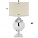 Safavieh Alcott 28-inch H Mercury Glass Table Lamp - Silver/Off-white (LIT4053A)