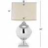 Safavieh Alcott 28-inch H Mercury Glass Table Lamp - Silver/Off-white (LIT4053A) Safavieh Alcott 28-inch H Mercury Glass Table Lamp - Silver/Off-white (LIT4053A)