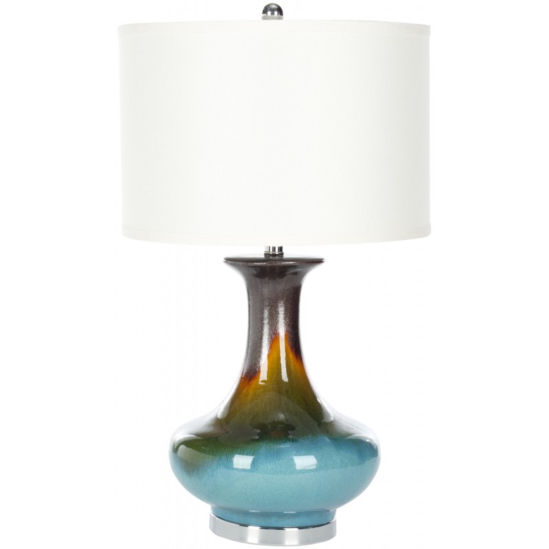 Safavieh Georgia 29-inch H Table Lamp - Reactive Blue/Off-White (LIT4054A)