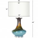 Safavieh Georgia 29-inch H Table Lamp - Reactive Blue/Off-White (LIT4054A)