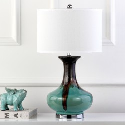 Safavieh Georgia 29-inch H Table Lamp - Reactive Blue/Off-White (LIT4054A)