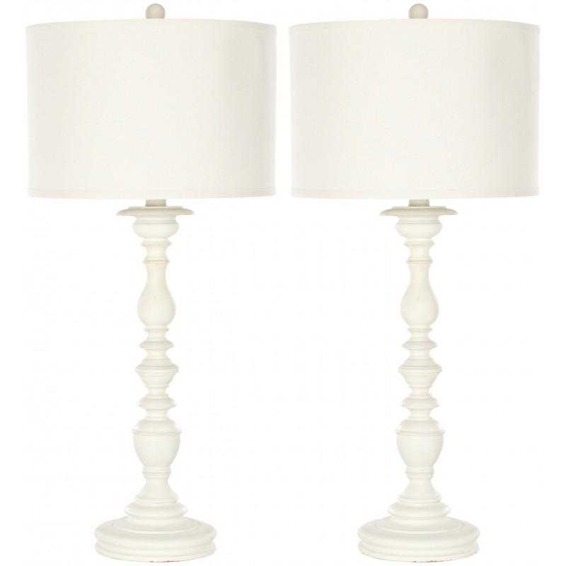 Mamie 32.5-inch H Cream Candlestick Lamp