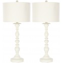 Mamie 32.5-inch H Cream Candlestick Lamp