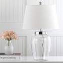 Evan Fillable Glass 22.5-inch H Clear Table Lamp