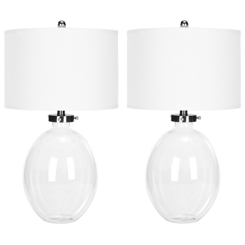 Neville 26-inch H Clear Glass Table Lamp