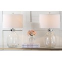 Neville 26-inch H Clear Glass Table Lamp