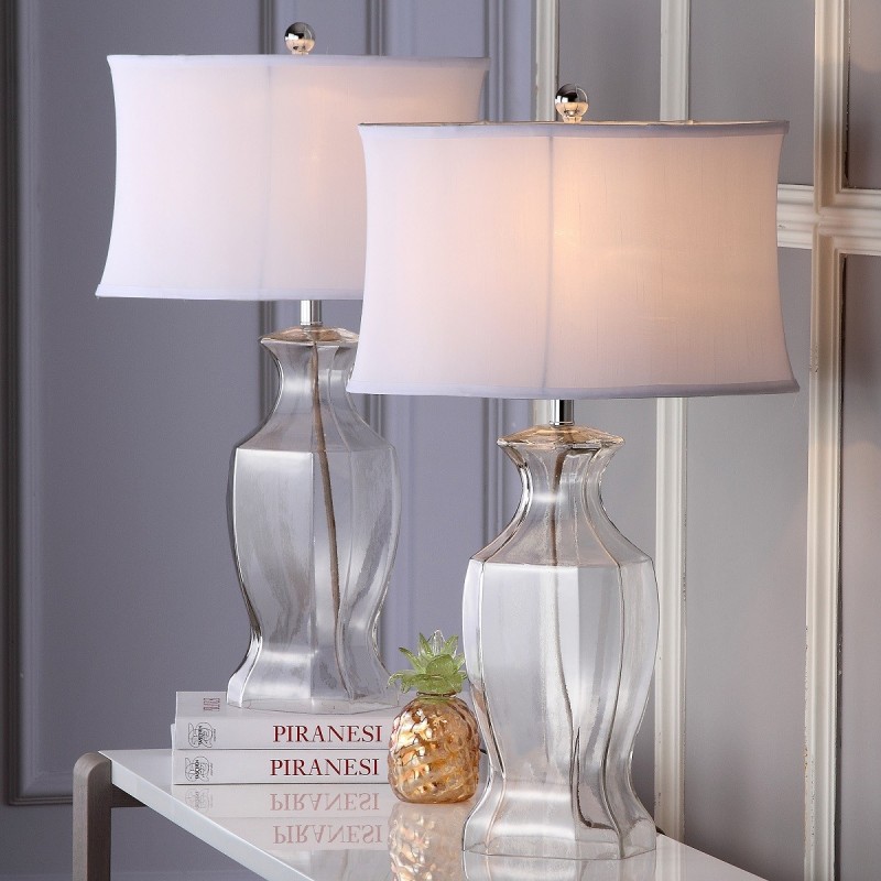 Wendy 28-inch H Glass Table Lamp