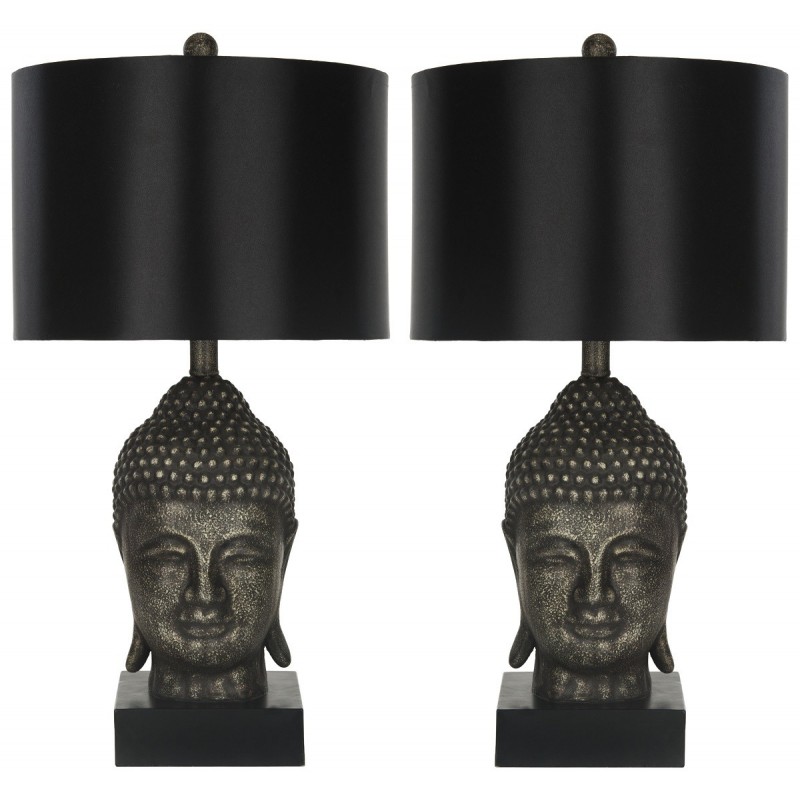 Golden 25-inch H Buddha Table Lamp