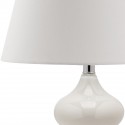 Safavieh Eva 24-inch H Double Gourd Glass Lamp Set of 2 - White/Off-White (LIT4086A-SET2) Safavieh Eva 24-inch H Double Gourd Glass Lamp Set of 2 - White/Off-White (LIT4086A-SET2)