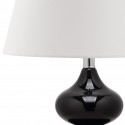 Safavieh Eva 24-inch H Double Gourd Glass Lamp Set of 2 - Black/Off-White (LIT4086J-SET2)