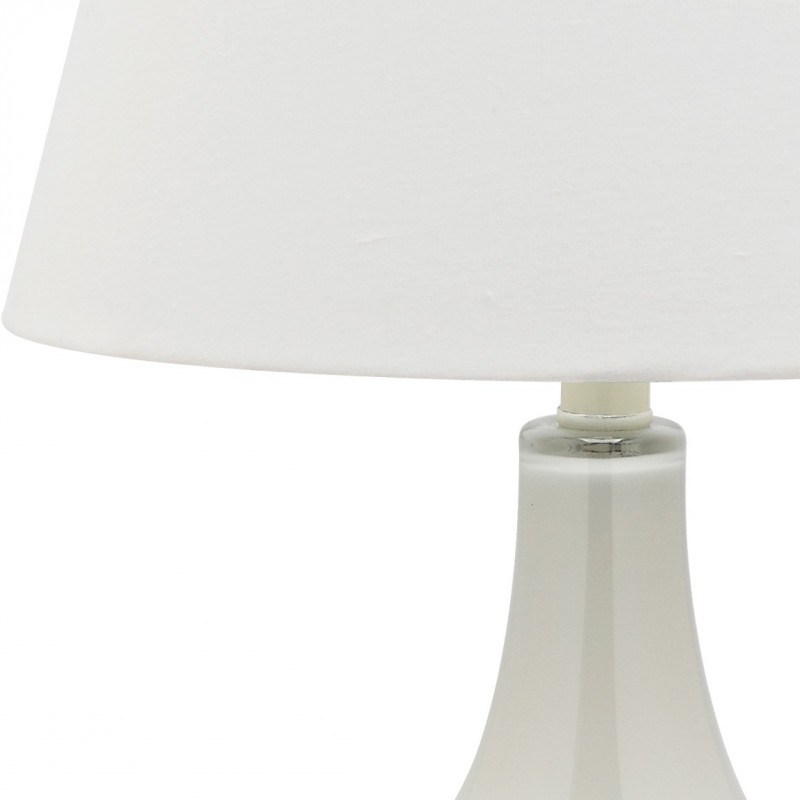 Safavieh Amy 24-inch H Gourd Glass Lamp Set of 2 - Pearl/Off-White (LIT4087F-SET2)