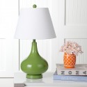 Safavieh Amy 24-inch H Gourd Glass Lamp Set of 2 - Green/Off-White (LIT4087G-SET2)