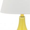 Safavieh Amy 24-inch H Gourd Glass Lamp Set of 2 - Yellow/Off-White (LIT4087H-SET2)