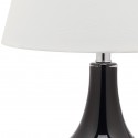 Safavieh Amy 24-inch H Gourd Glass Lamp Set of 2 - Black/Off-White (LIT4087J-SET2)