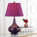 Safavieh Amy 24-inch H Gourd Glass Lamp Set of 2 - Dark Purple (LIT4087K-SET2)