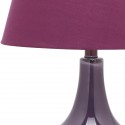 Safavieh Amy 24-inch H Gourd Glass Lamp Set of 2 - Dark Purple (LIT4087K-SET2)