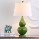 Safavieh Cybil 26-inch H Double Gourd Lamp Set of 2 - Green/Off-White (LIT4088G-SET2)