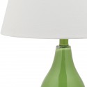 Safavieh Cybil 26-inch H Double Gourd Lamp Set of 2 - Green/Off-White (LIT4088G-SET2)