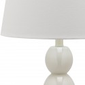 Safavieh Jayne 26.5-inch H Three Sphere Glass Lamp Set of 2 - White/Off-White (LIT4089A-SET2)