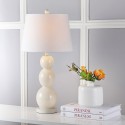 Safavieh Jayne 26.5-inch H Three Sphere Glass Lamp Set of 2 - Light Grey/Off-White (LIT4089F-SET2)