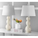 Safavieh Jayne 26.5-inch H Three Sphere Glass Lamp Set of 2 - Light Grey/Off-White (LIT4089F-SET2)