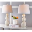 Safavieh Jayne 26.5-inch H Three Sphere Glass Lamp Set of 2 - Light Grey/Off-White (LIT4089F-SET2)