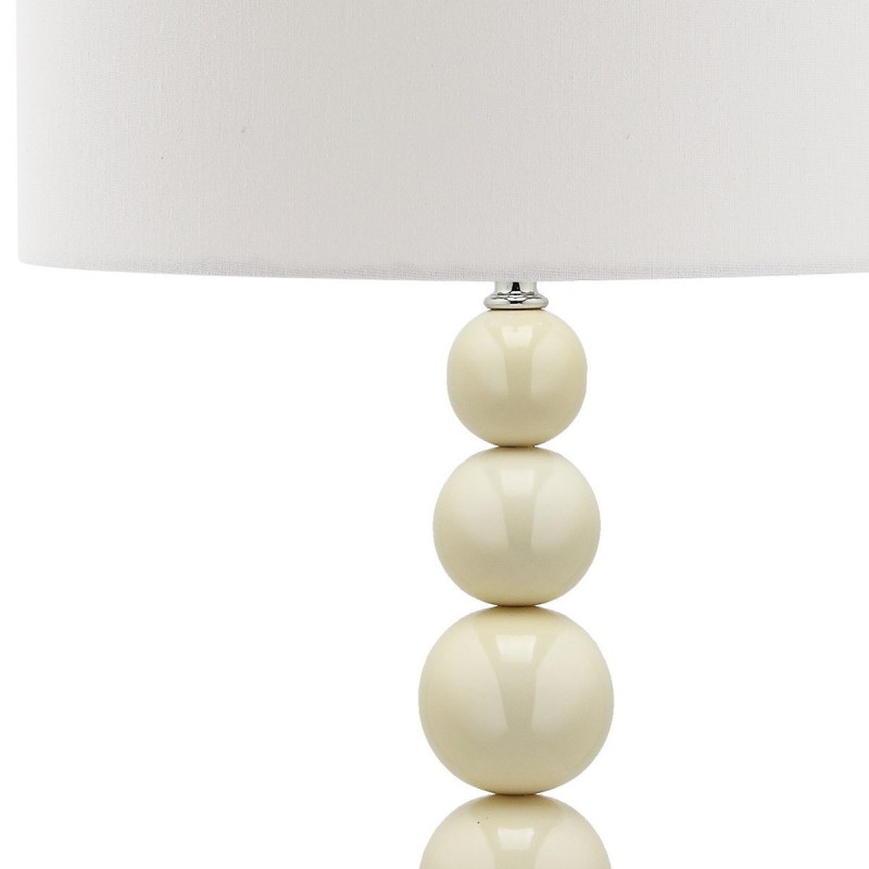 Safavieh Jenna 31.5-inch H Stacked Ball Lamp Set of 2 - White/Off-White (LIT4090A-SET2)