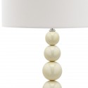 Safavieh Jenna 31.5-inch H Stacked Ball Lamp Set of 2 - White/Off-White (LIT4090A-SET2)