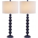 Safavieh Jenna 31.5-inch H Stacked Ball Lamp - Navy/Off-White (LIT4090B-SET2)