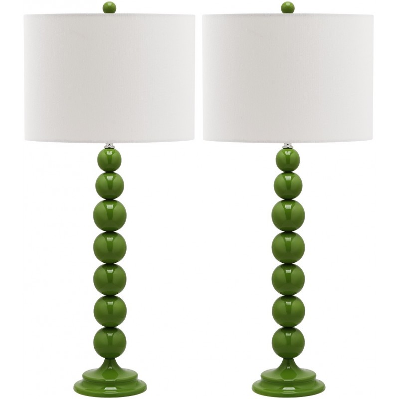 Safavieh Jenna 31.5-inch H Stacked Ball Lamp Set of 2 - Green/Off-White (LIT4090G-SET2) Safavieh Jenna 31.5-inch H Stacked Ball Lamp Set of 2 - Green/Off-White (LIT4090G-SET2)