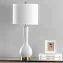 Safavieh Mae 30.5-inch H Long Neck Ceramic Table Lamp - Set of 2 - White (LIT4091A-SET2)