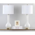 Safavieh Mae 30.5-inch H Long Neck Ceramic Table Lamp - Set of 2 - White (LIT4091A-SET2)