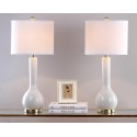 Safavieh Mae 30.5-inch H Long Neck Ceramic Table Lamp - Set of 2 - White (LIT4091A-SET2)