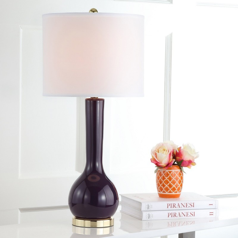 Mae 30.5-inch H Long Neck Ceramic Table Lamp