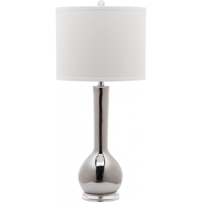 Safavieh Mae 30.5-inch H Long Neck Ceramic Table Lamp - Set of 2 - Silver (LIT4091M-SET2)