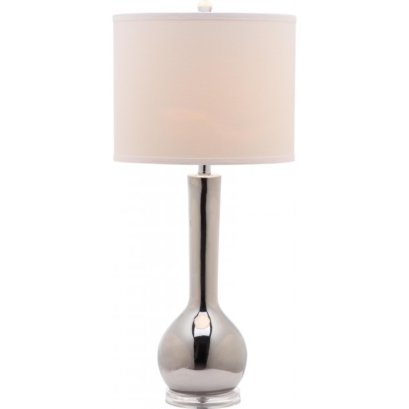 Safavieh Mae 30.5-inch H Long Neck Ceramic Table Lamp - Set of 2 - Silver (LIT4091M-SET2)