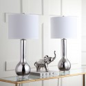 Safavieh Mae 30.5-inch H Long Neck Ceramic Table Lamp - Set of 2 - Silver (LIT4091M-SET2)