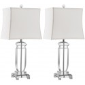 Safavieh Olympia 24-inch H Crystal Table Lamp Set of 2 - Clear/Off-White (LIT4099A-SET2)