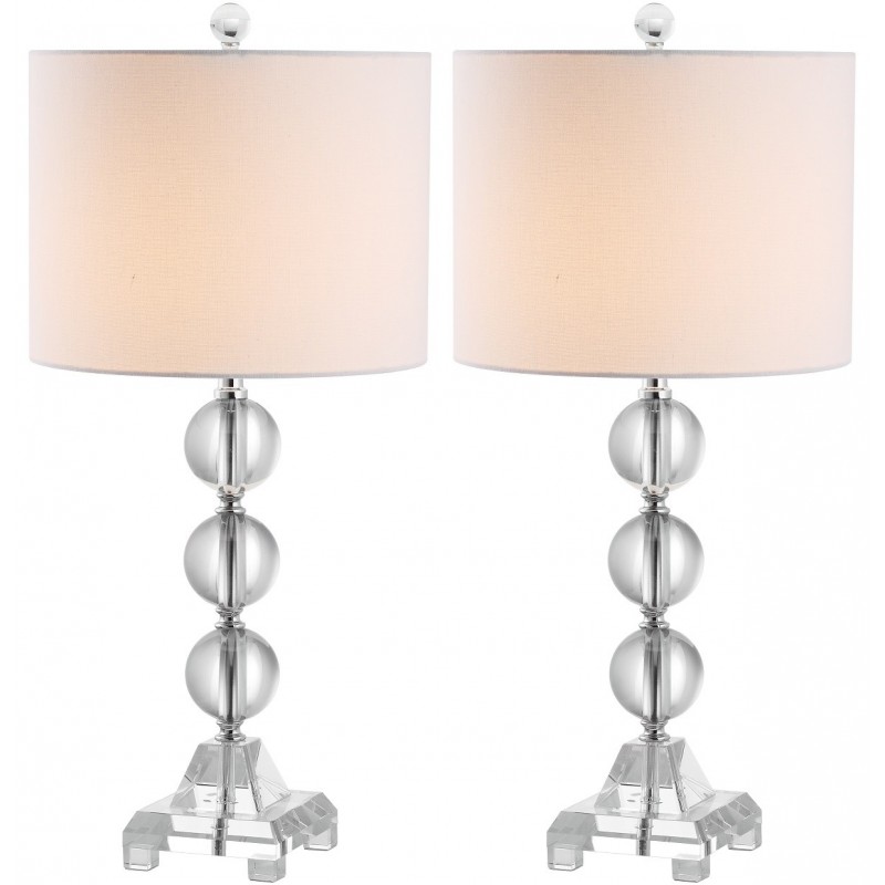 Safavieh Fiona 23.5-inch H Crystal Table Lamp - Set of 2 - Clear (LIT4100A-SET2)