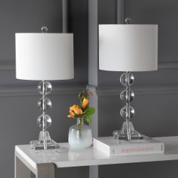 Safavieh Fiona 23.5-inch H Crystal Table Lamp - Set of 2 - Clear (LIT4100A-SET2)