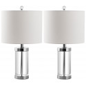 Safavieh Laurie 20-inch H Crystal Table Lamp - Set of 2 - Clear/Off-white (LIT4101A-SET2)