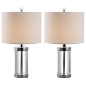 Safavieh Laurie 20-inch H Crystal Table Lamp - Set of 2 - Clear/Off-white (LIT4101A-SET2)