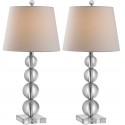 Safavieh Millie 26.5-inch H Crystal Ball Table Lamp - Set of 2 - Clear/Off-white (LIT4102A-SET2)
