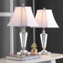 Safavieh Lilly 24.5-inch H Crystal Table Lamp Set of 2 - Clear/White (LIT4103B-SET2)