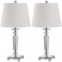 Safavieh Imogene 24-inch H Crystal Table Lamp Set of 2 - Clear/Off-White (LIT4104A-SET2)