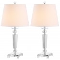 Safavieh Imogene 24-inch H Crystal Table Lamp Set of 2 - Clear/Off-White (LIT4104A-SET2)