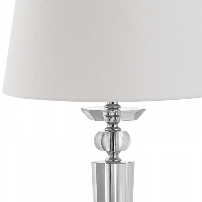 Safavieh Imogene 24-inch H Crystal Table Lamp Set of 2 - Clear/Off-White (LIT4104A-SET2)